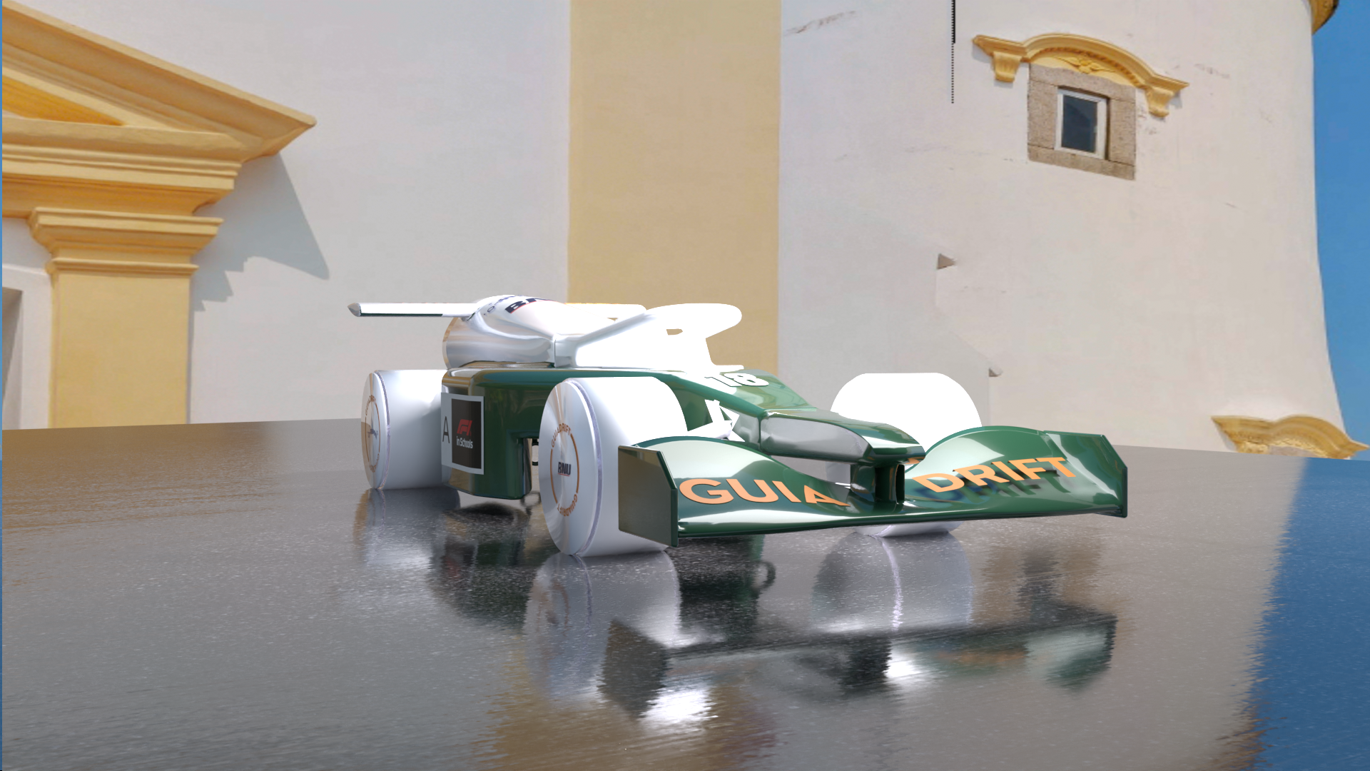 Aerodynamic design features of GD-2 car